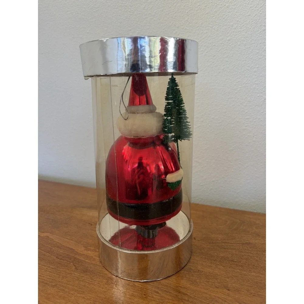 2005 Bath & Body Works Blown‎ Glass Ornament Vintage Santa Christmas 2000's